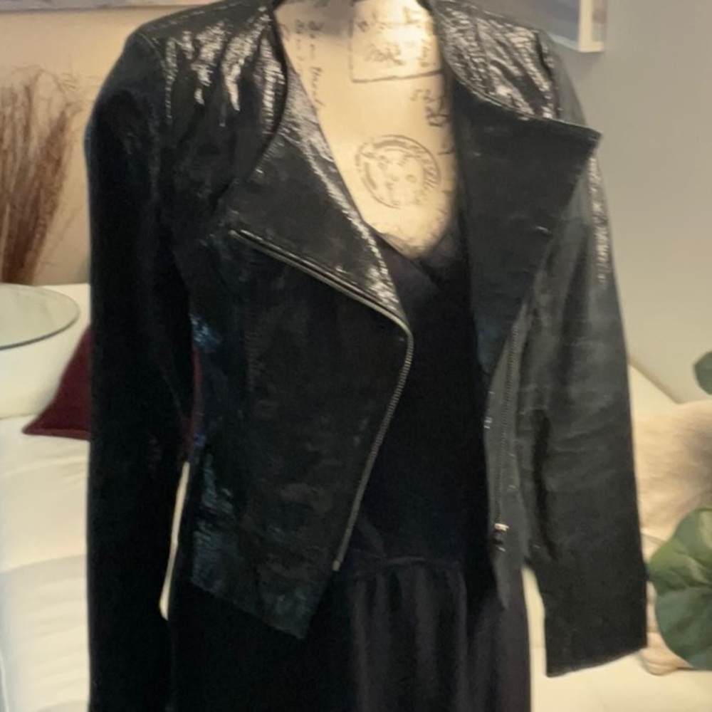 Wish Aust - black leather jacket